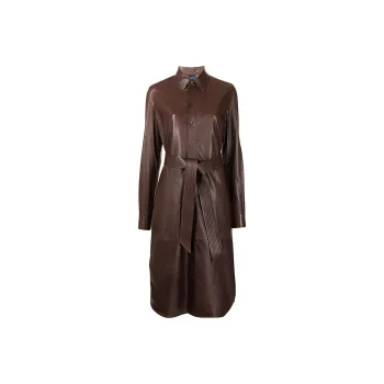 Polo Ralph Lauren Leather Jackets Women's Brown