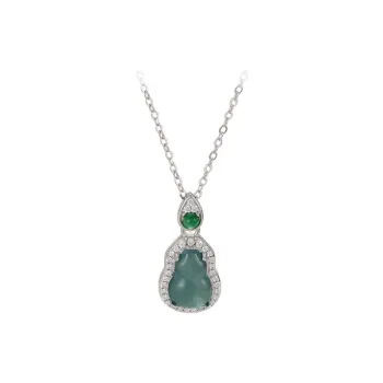 Bubble Scallops Glutinous Jade Jadeite Necklaces Women's