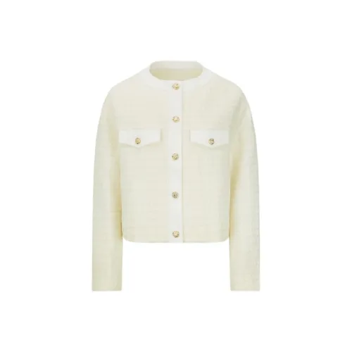 EVISU Cropped Coats Women's White