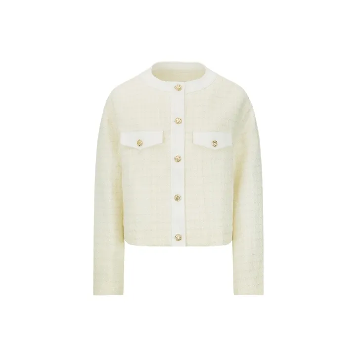 EVISU Cropped Coats Women's White-0