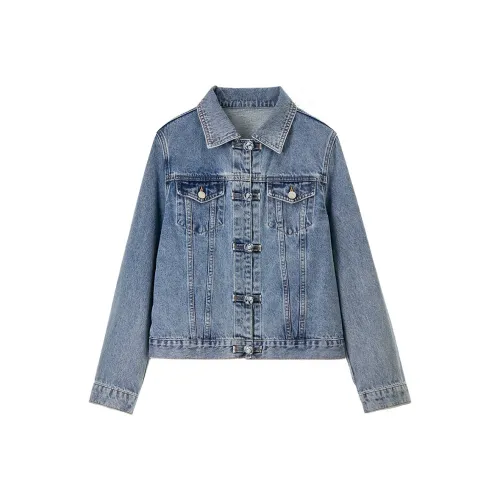 SENTUBILA Denim Jacket Women's Blue