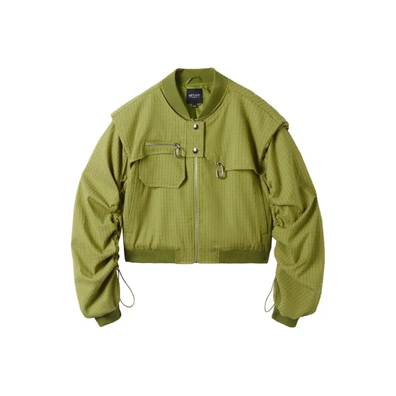 MEETLADY Cropped Coats Women's-2