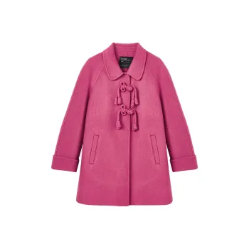 Yu Qianwen Coats Women's Garnet Red