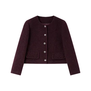 VIMLY Cropped Coats Women's Ancora Red