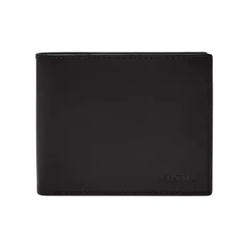 FOSSIL Leather Wallet Men's Black