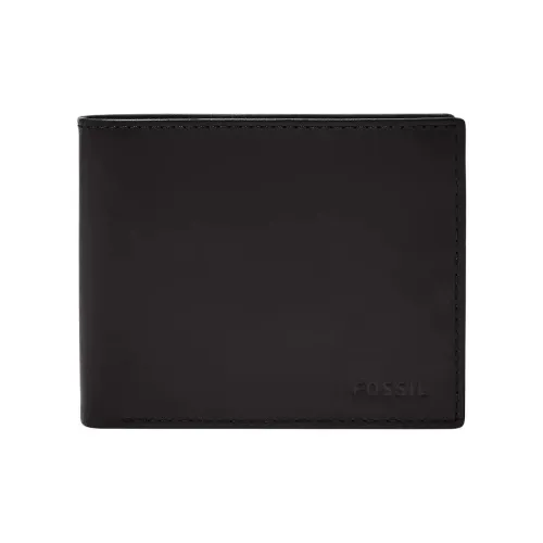 FOSSIL Leather Wallet Men's Black