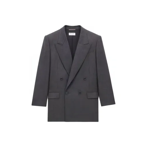 SAINT LAURENT Double-Breasted Oversized Jacket