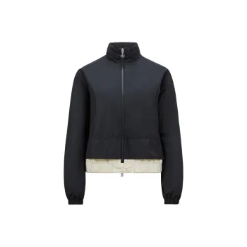 Moncler Janze Layered Twill Zip Up Jacket