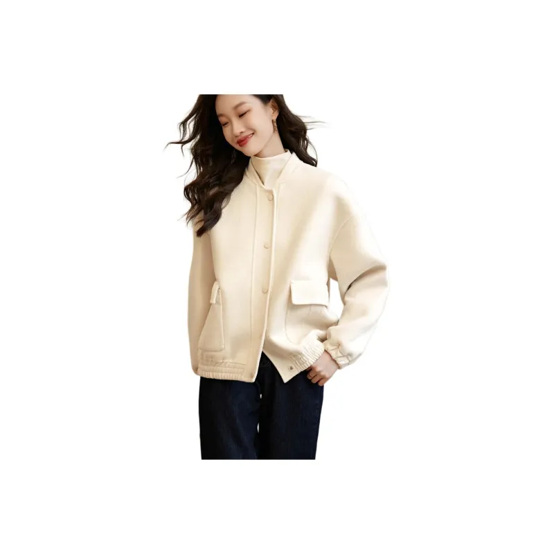 Mo Han Yi Mei Coat Women's Ecru-0