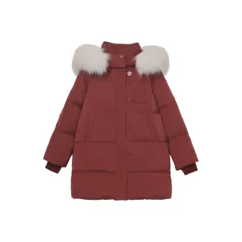 Linjou Puffer Jackets Women's Red