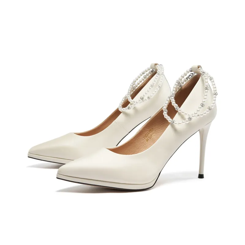 ST&SAT Princess On The Run Slim Heel High Heels 9.5cm Women's-16