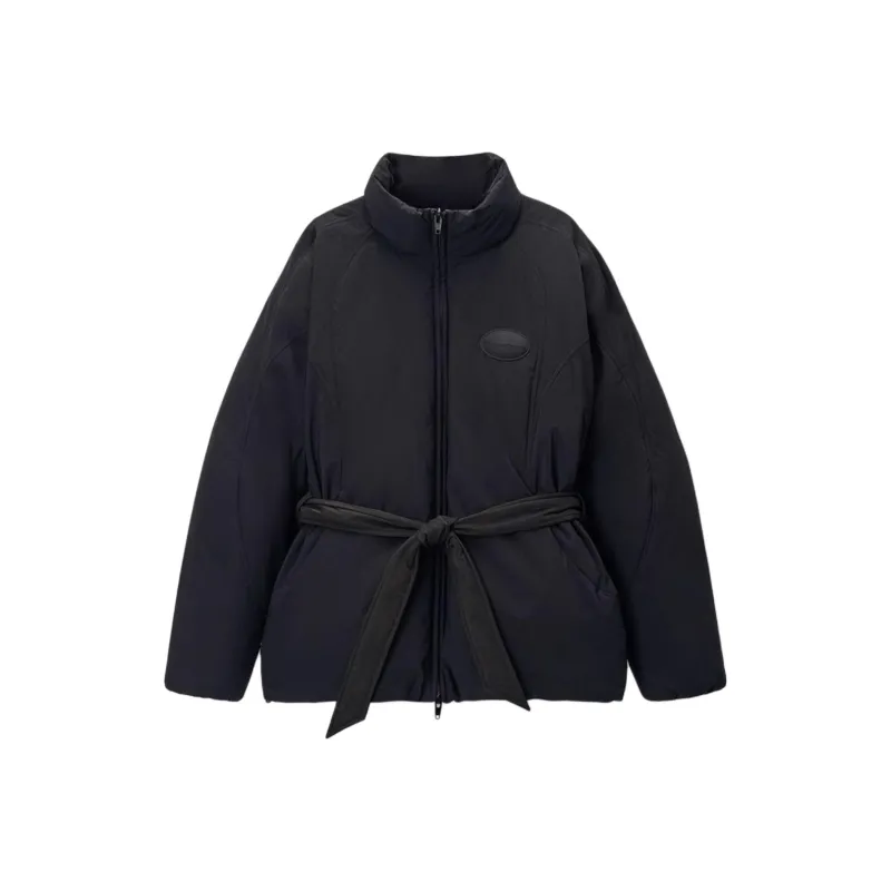Alexander Wang Dome Silicone Patch And Self Belt Puffer Coat Black-0