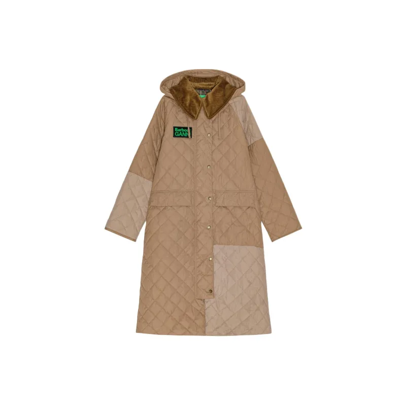 GANNI x BARBOUR FW23 Coats Women's Brown-0