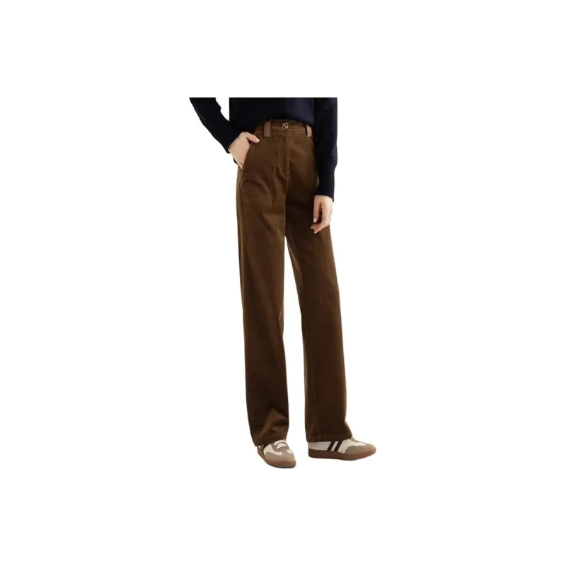 Mapping Casual Pants Women's Coffee-0