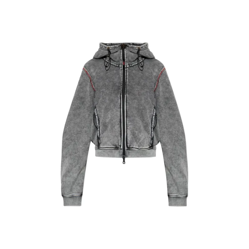 DIESEL Zip up Cotton Hoodie-0