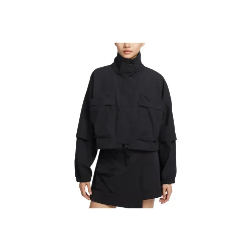 Nike Cropped Coats Women's Toned Black