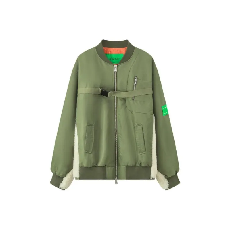 NO ONE ELSE Puffer Jacket Unisex Army Green-0