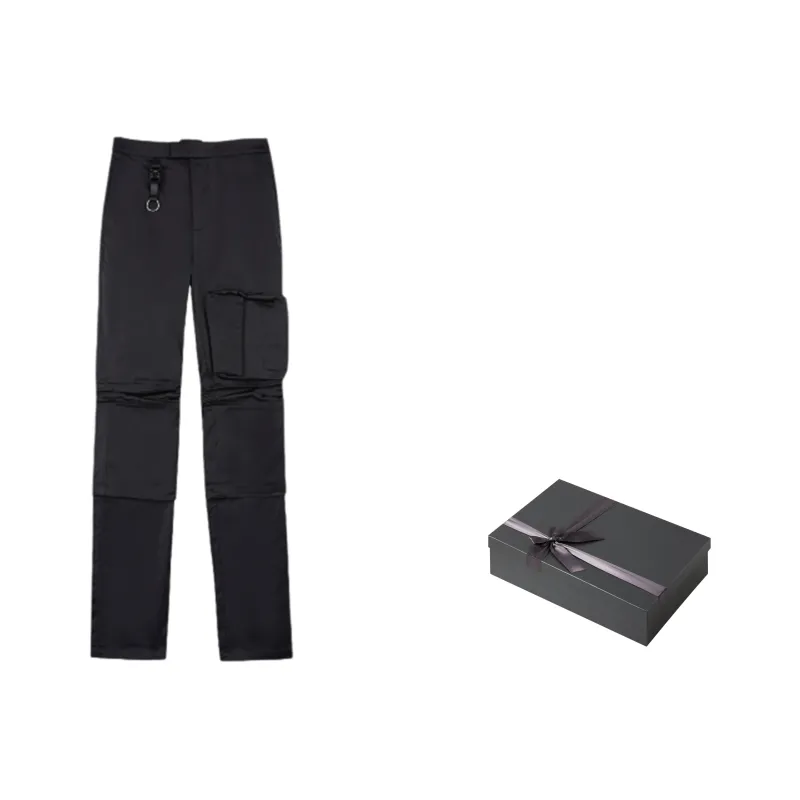 ONOFFON Straight Casual Pants Unisex Black-0