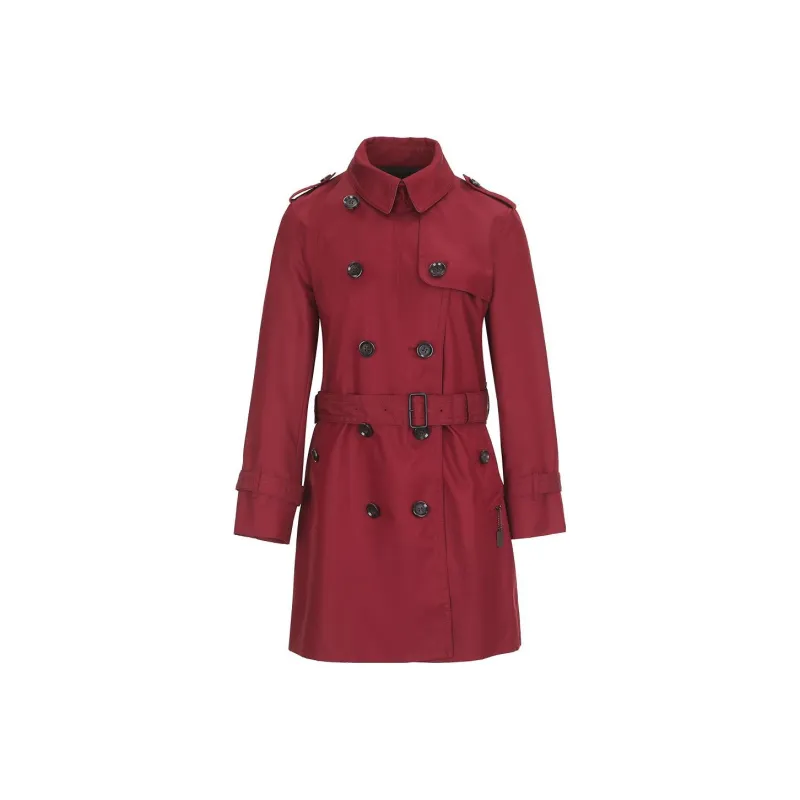 COACH Trench Coat Women's Burgundy-0