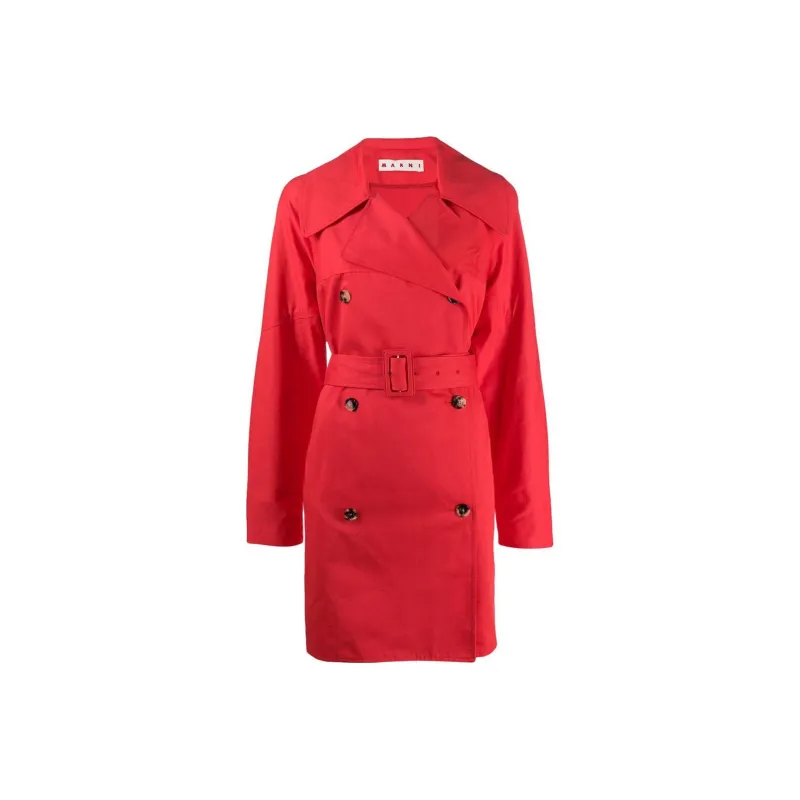 MARNI Trench Coats Women's Red-0