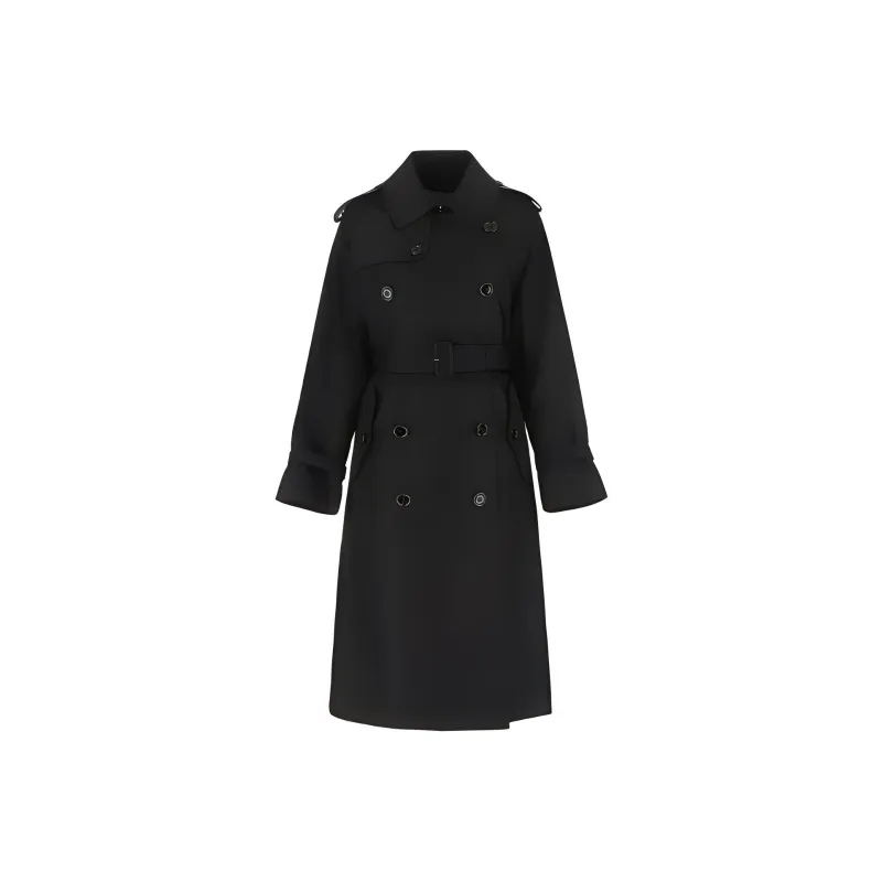 PRADA Double-Breasted Belted Long Sleeved Coat-0