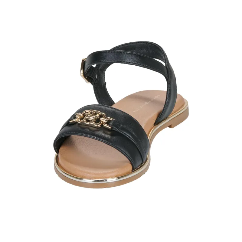 Tommy Hilfiger One Strap Sandals Women's Black-4