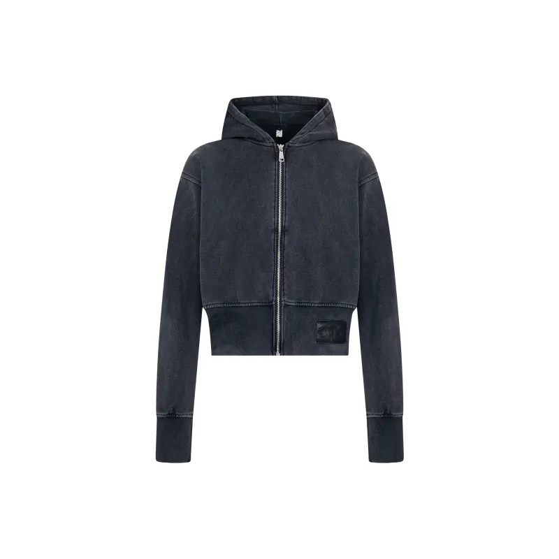 DanerWang Sweatshirts Unisex Washed Black-0