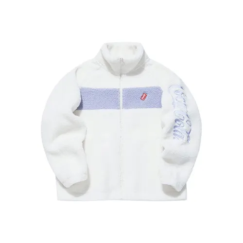 Coca cola X ANTA Life Collection Velvet Jackets Women's Beige Yellow