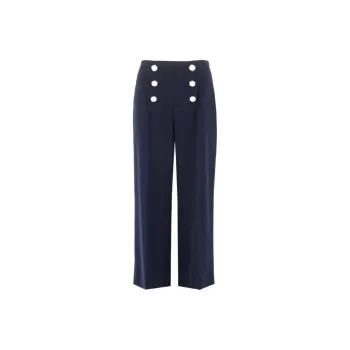 MOSCHINO Button Detailed Wide Leg Trousers