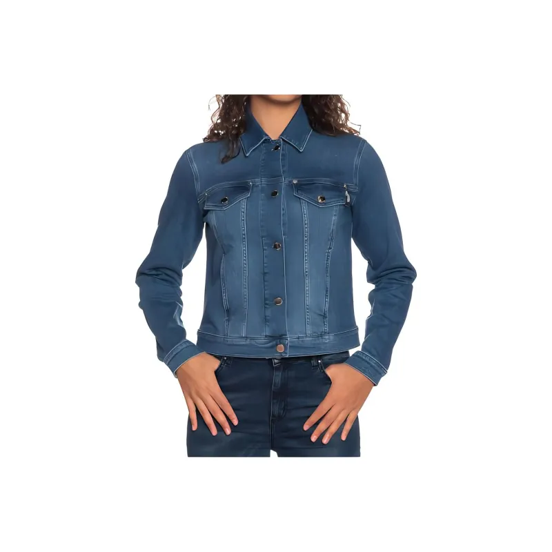 MOSCHINO Denim Jackets Women's Blue-0