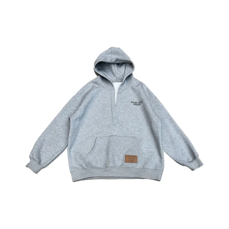 PAZZO Embroidery Large V Neck Hoodie Women's-0
