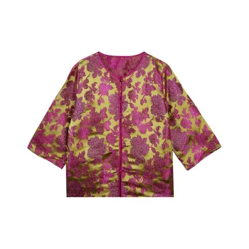 TCH Cropped Coats Women's Rose Red
