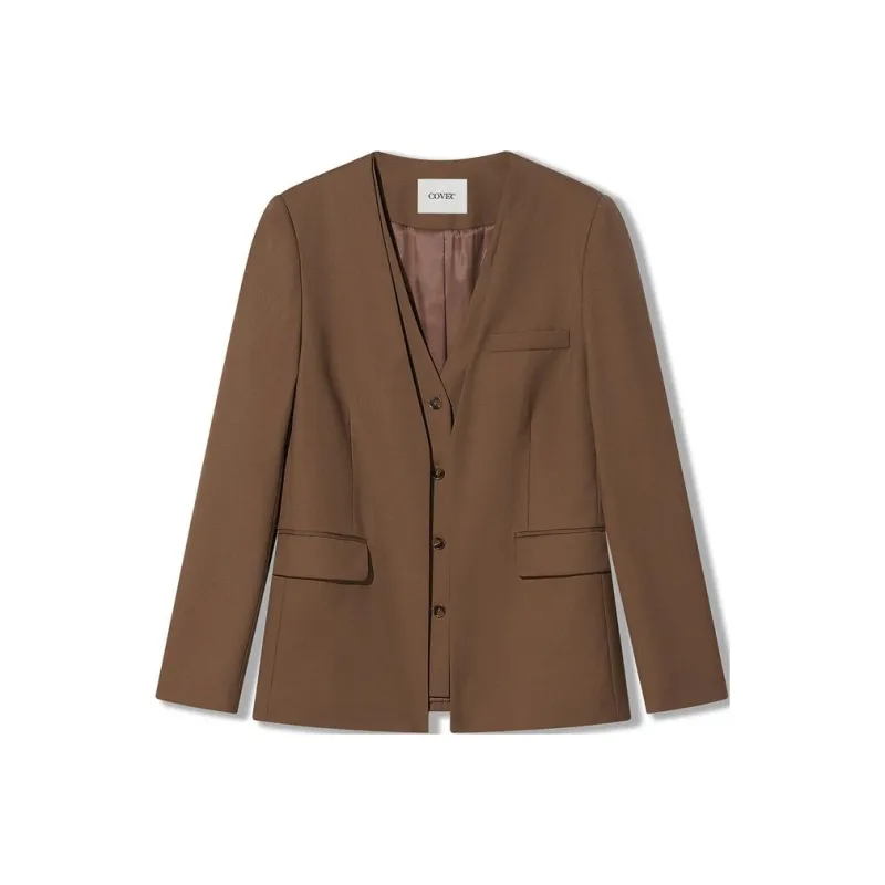 COVERINS Business Suit Women's Khaki-0