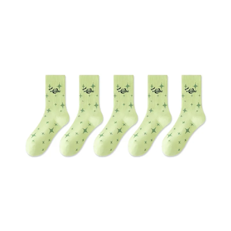 Taste The Color Mid Calf Socks Women's 5 Pack-12