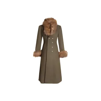 DeleteEX Coats Women's Yellow Brown Green