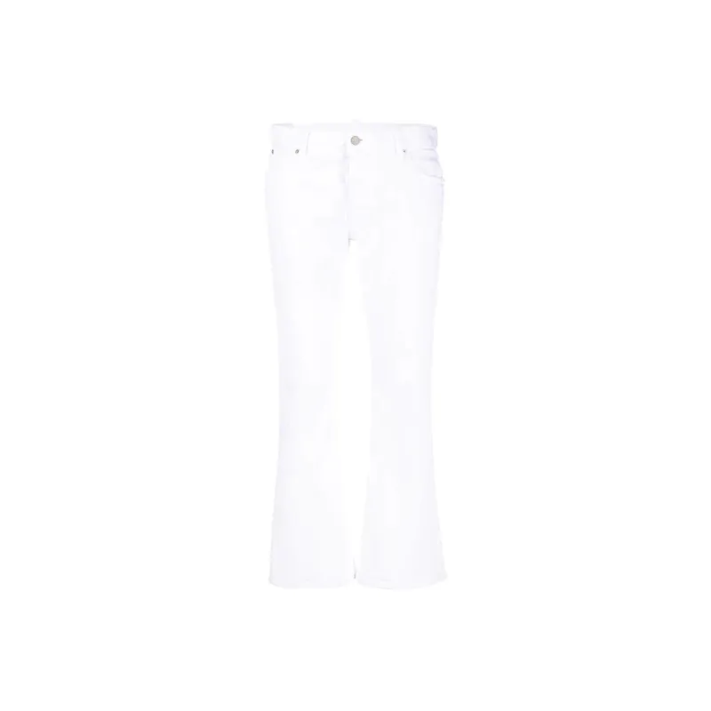 DSQUARED2 White Bull Flared Jeans-0