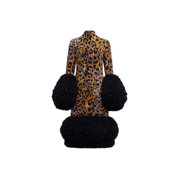 Alaia Coats Women's Leopard Print