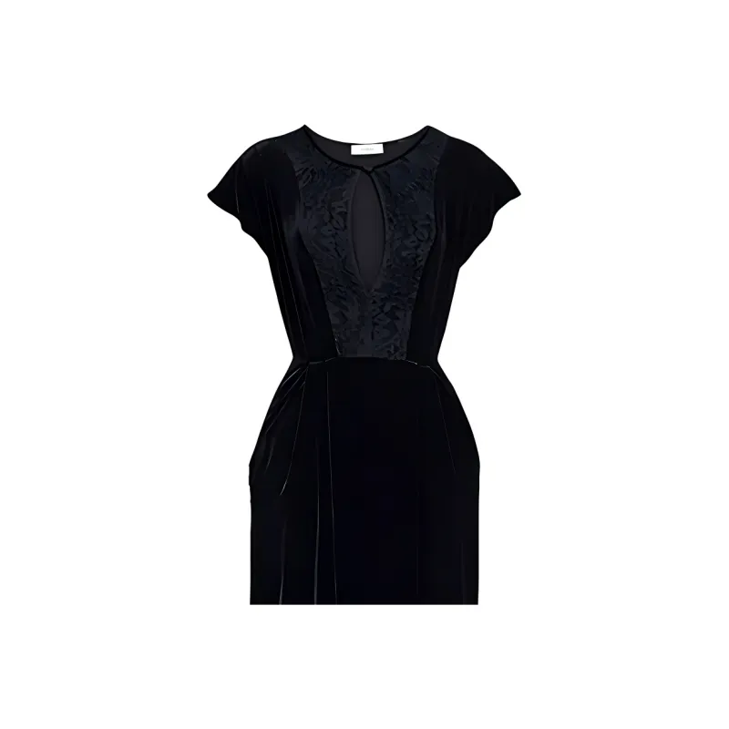 COACH FW21 Short Sleeved Dress Women's Black-4