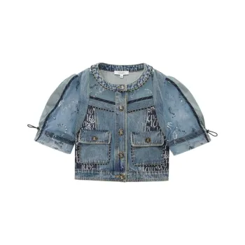 LULUALWAYS Denim Jacket Women's Blue