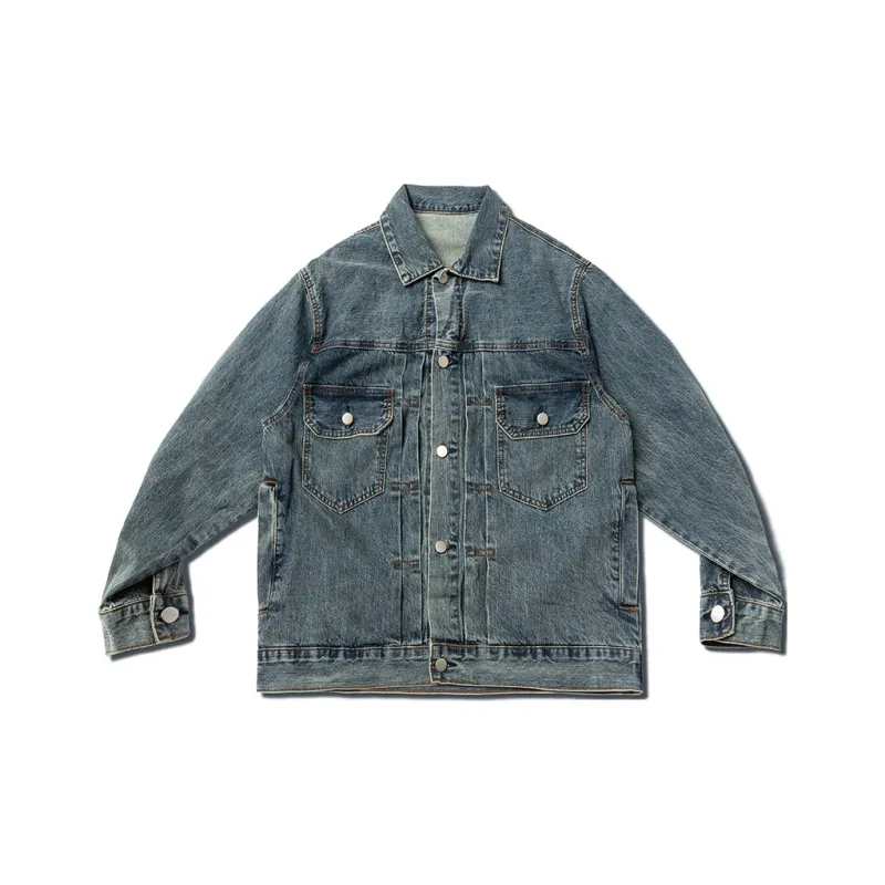 UNCALM Denim Jackets Unisex Denim Blue-0