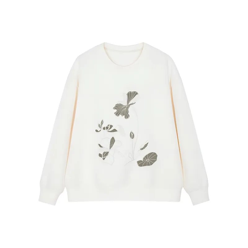 IHIMI Sweatshirts Women's Ecru-0