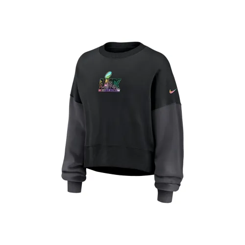 Nike Super Bowl Lix Wordmark Women's kids nike Nfl Pullover Crew