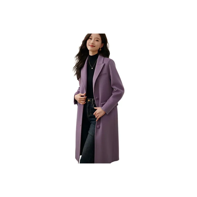Mo Han Yi Mei Coat Women's Purple-0