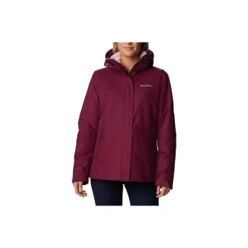 Columbia Water-Resistant Windbreaker Jacket Women's Burgundy