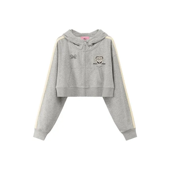 CHUU Cropped Coat Women's Light Gray-0