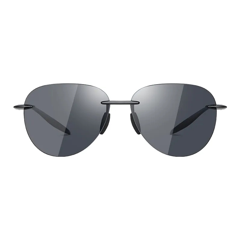 BERTHA TR/Memory Plastic Irregular Shape Sunglasses Men's Gunmetal, Black-1