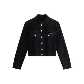 CALVIN KLEIN Denim Jacket Women's Black