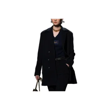 CHANEL Business Suits Coats Women's Black