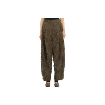 UMA WANG Distressed Wide Leg Pants