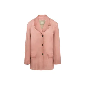 PRADA Leather Jackets Women's Petal Pink